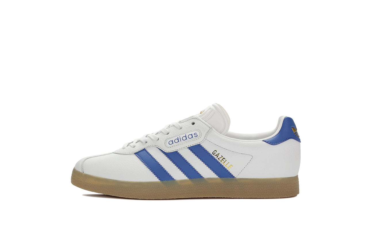 adidas gazelle super white blue