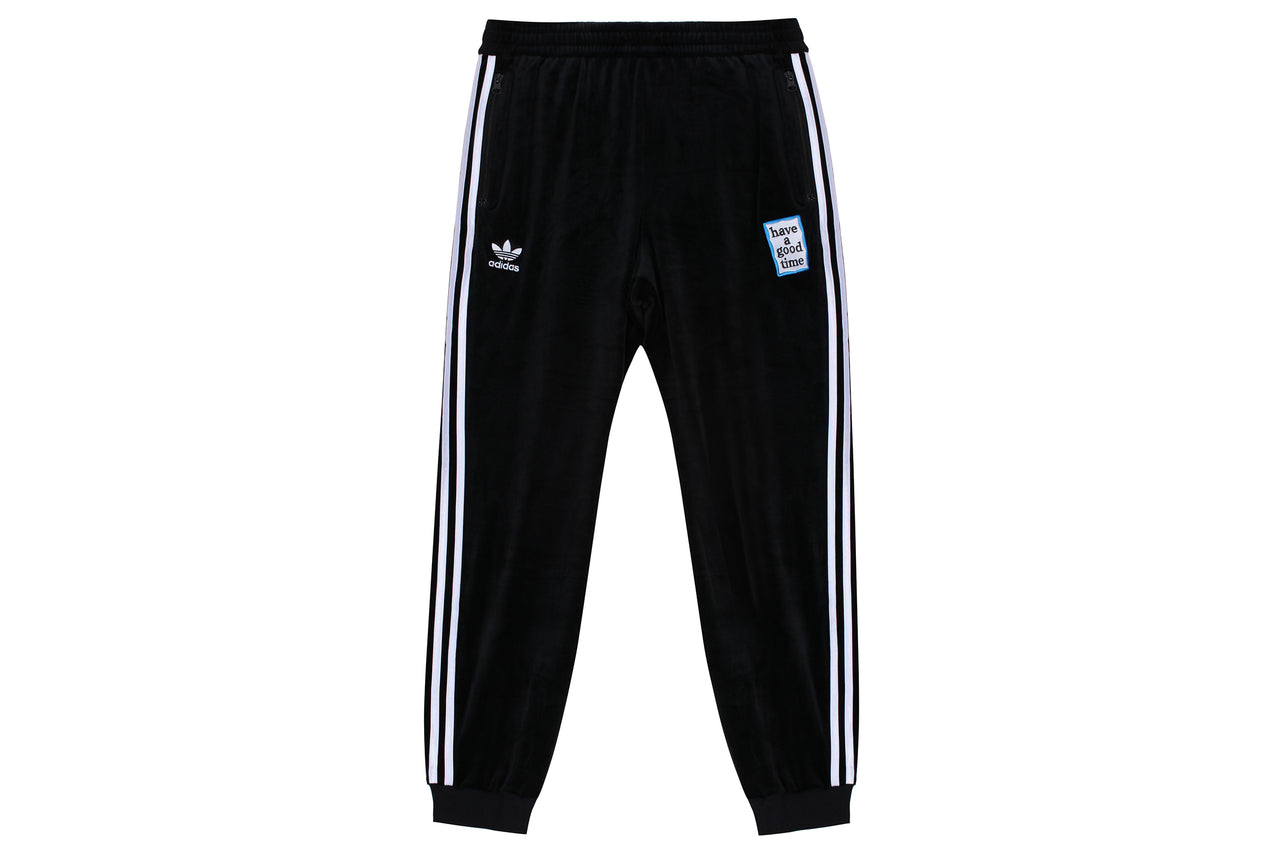 adidas velour cuffed track pant