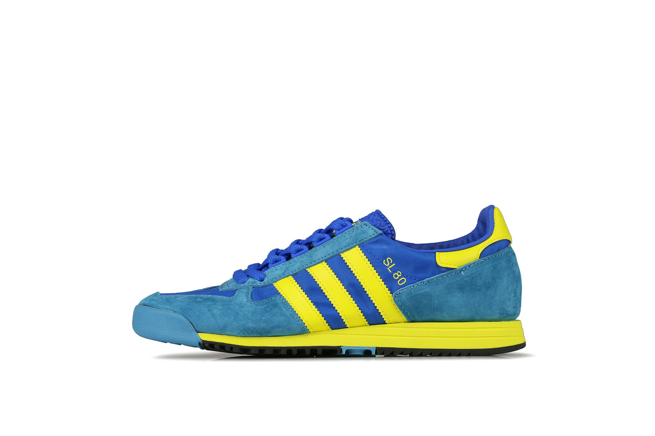 adidas sl80 blue yellow size 9