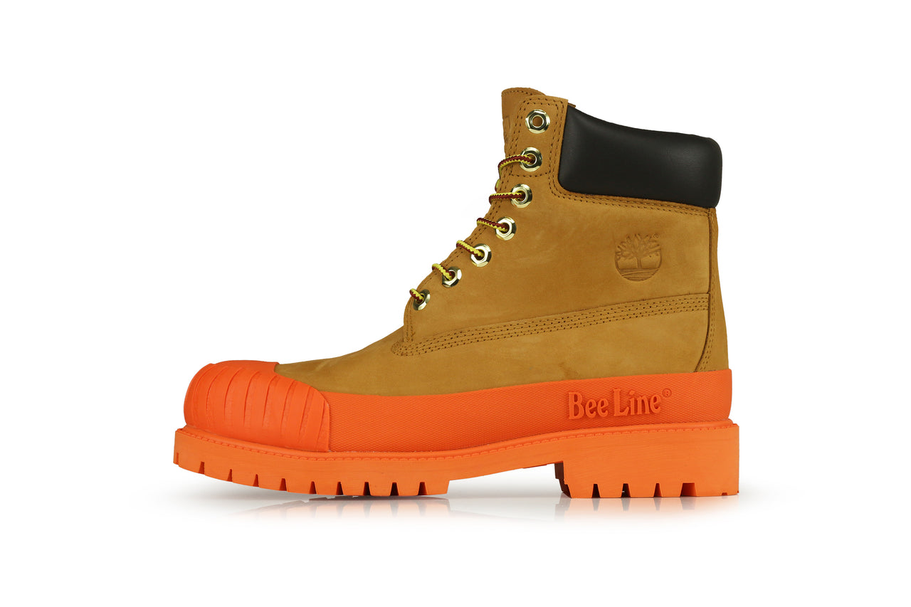 timberland rubber toe boots