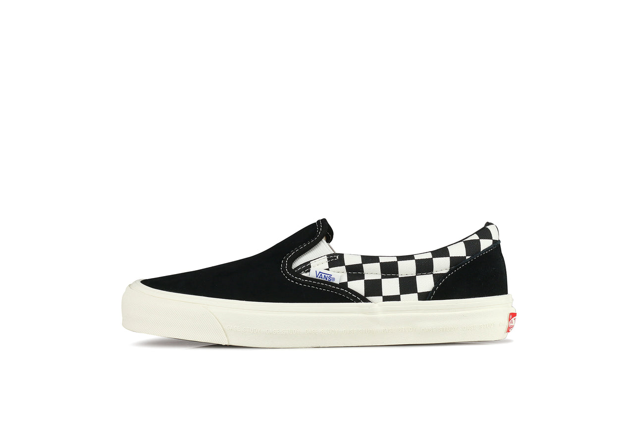 vans slip on grey and black