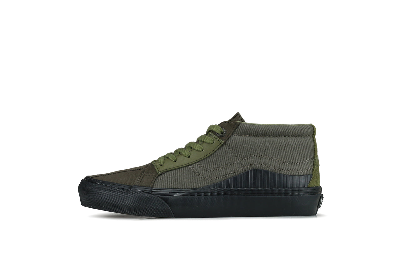 vans mid tops olive