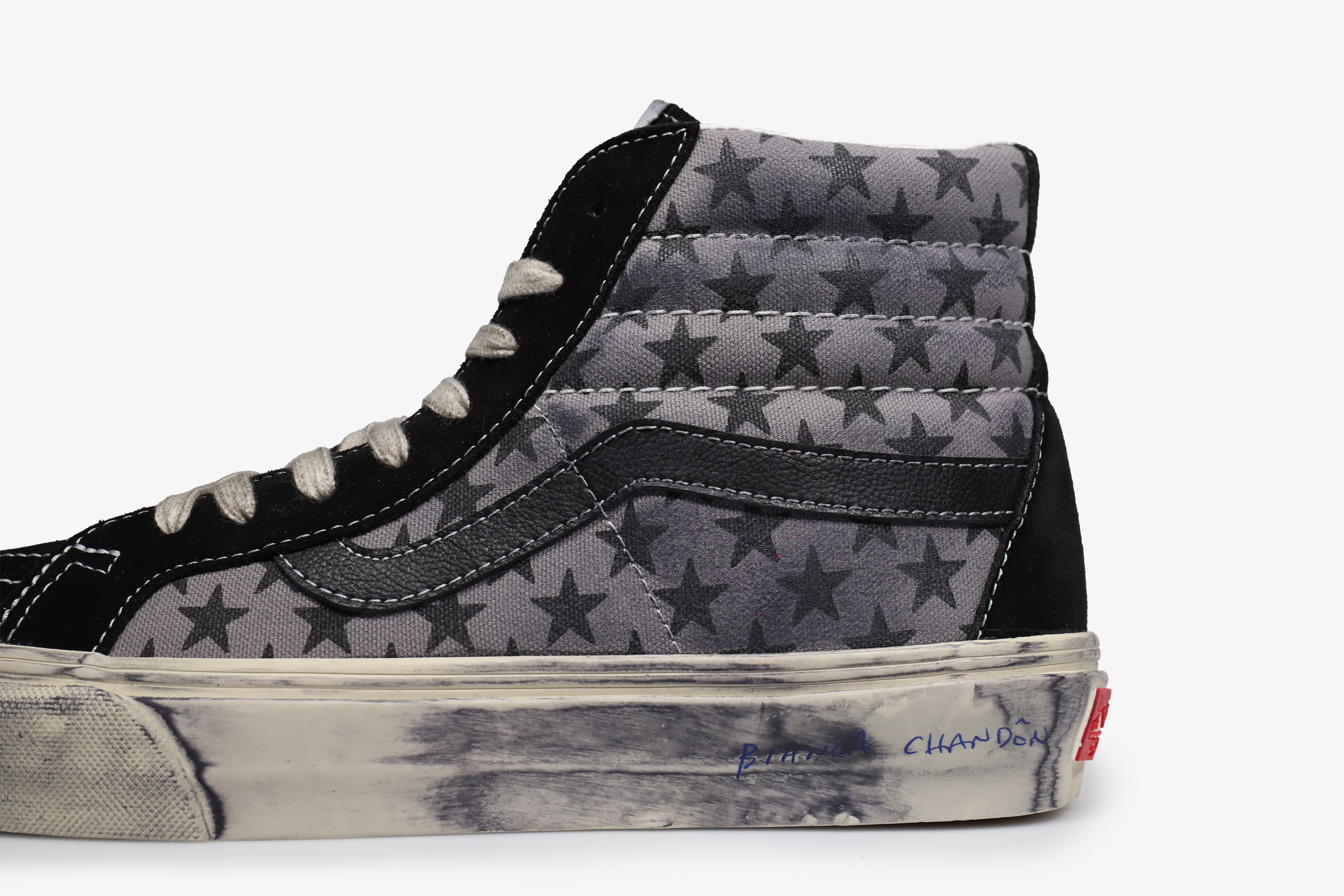 Vans sk8 hi store supreme diamond plate white