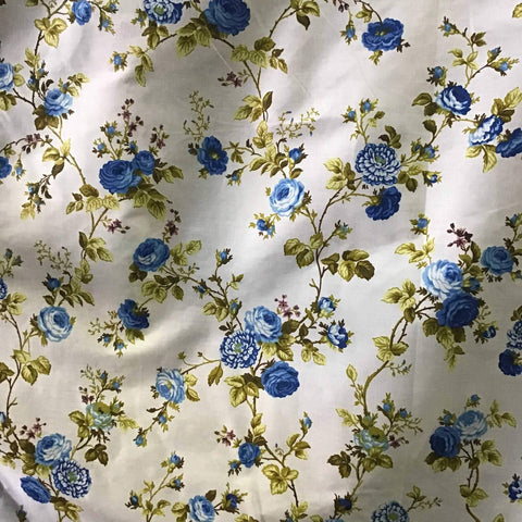 Flower Print Poly Cotton Fabric