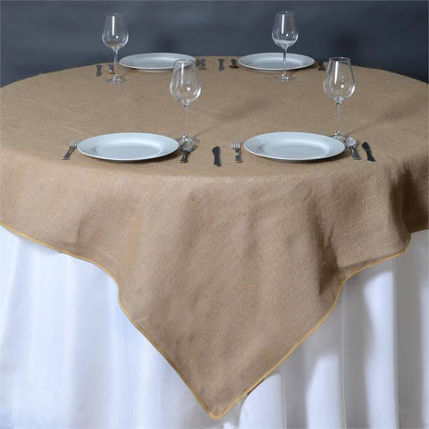 Square Burlap Tablecloth