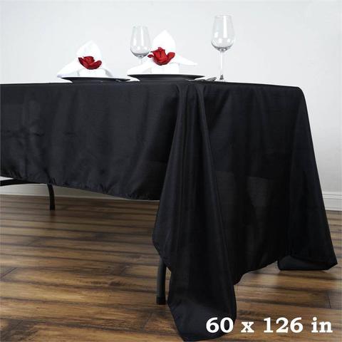 60" x 126" Polyester Rectangle Tablecloth