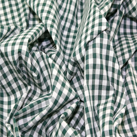 Gingham Checkered Polyester Fabric