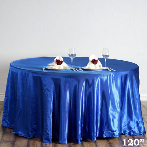 120" Satin Round Tablecloth