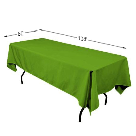 60" x 108"  Polyester Rectangle Tablecloth
