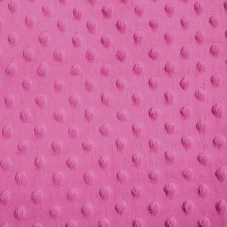 Hot Pink Minky Dimple Dot Fabric | iFabric