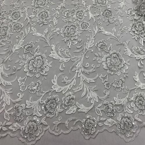 embroidered lace fabric