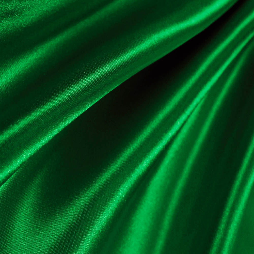 Emerald Green Poly Satin Fabric Ifabric