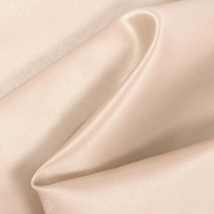 Champagne Dull Matte Bridal Satin Fabric Ifabric