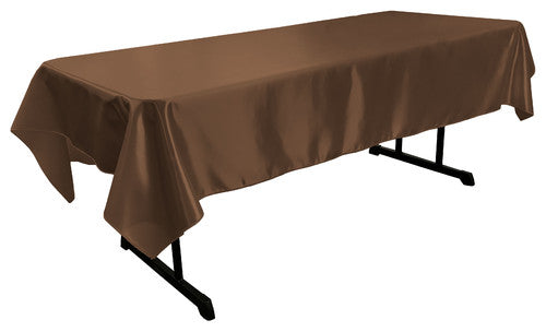 brown rectangle tablecloth