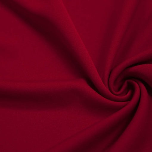 red double knit fabric