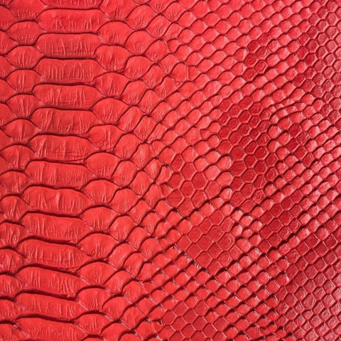 iFabric Red 1.0 mm Thickness Soft PVC Faux Leather Vinyl Fabric