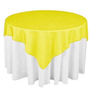Golden Yellow Overlay Tablecloth 60" x 60"