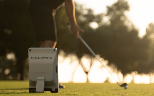 Full Swing launch Monitor being used outdoors