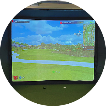 premium golf simulator screen image