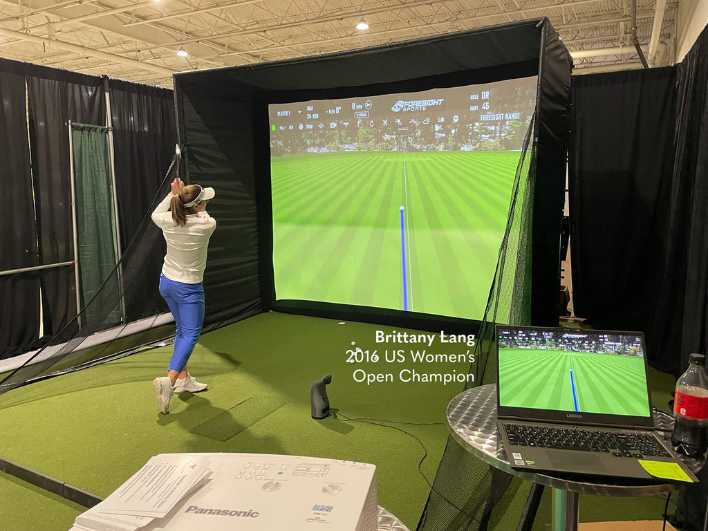 Brittany Lang at the 2022 DFW Golf Show
