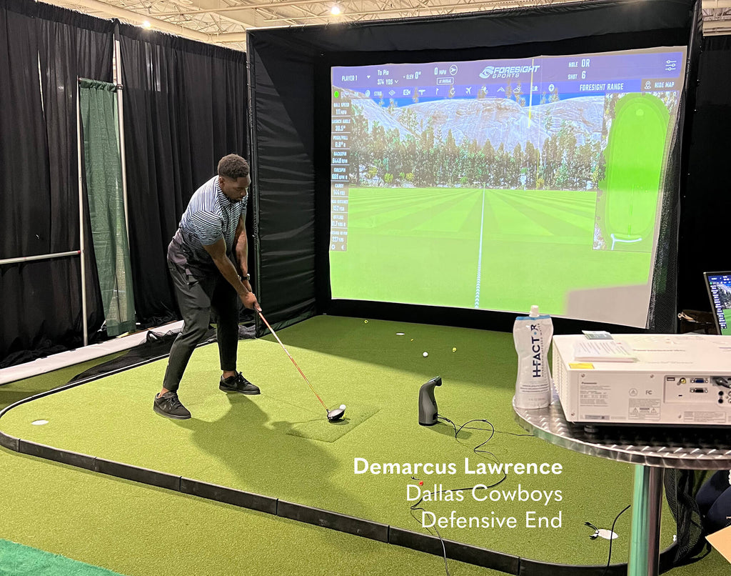 Demarcus Lawrence at the 2022 DFW Golf Show