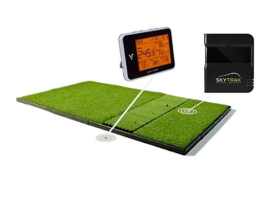 Fiberbuilt Golf Mat with Launch Monitors