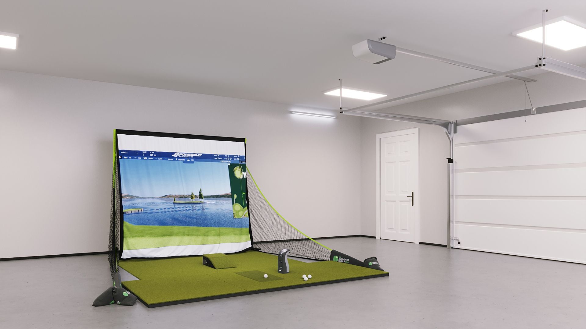 GC3 Bronze Golf Simulator Package with SIGPRO Softy 4x10 Golf Mat