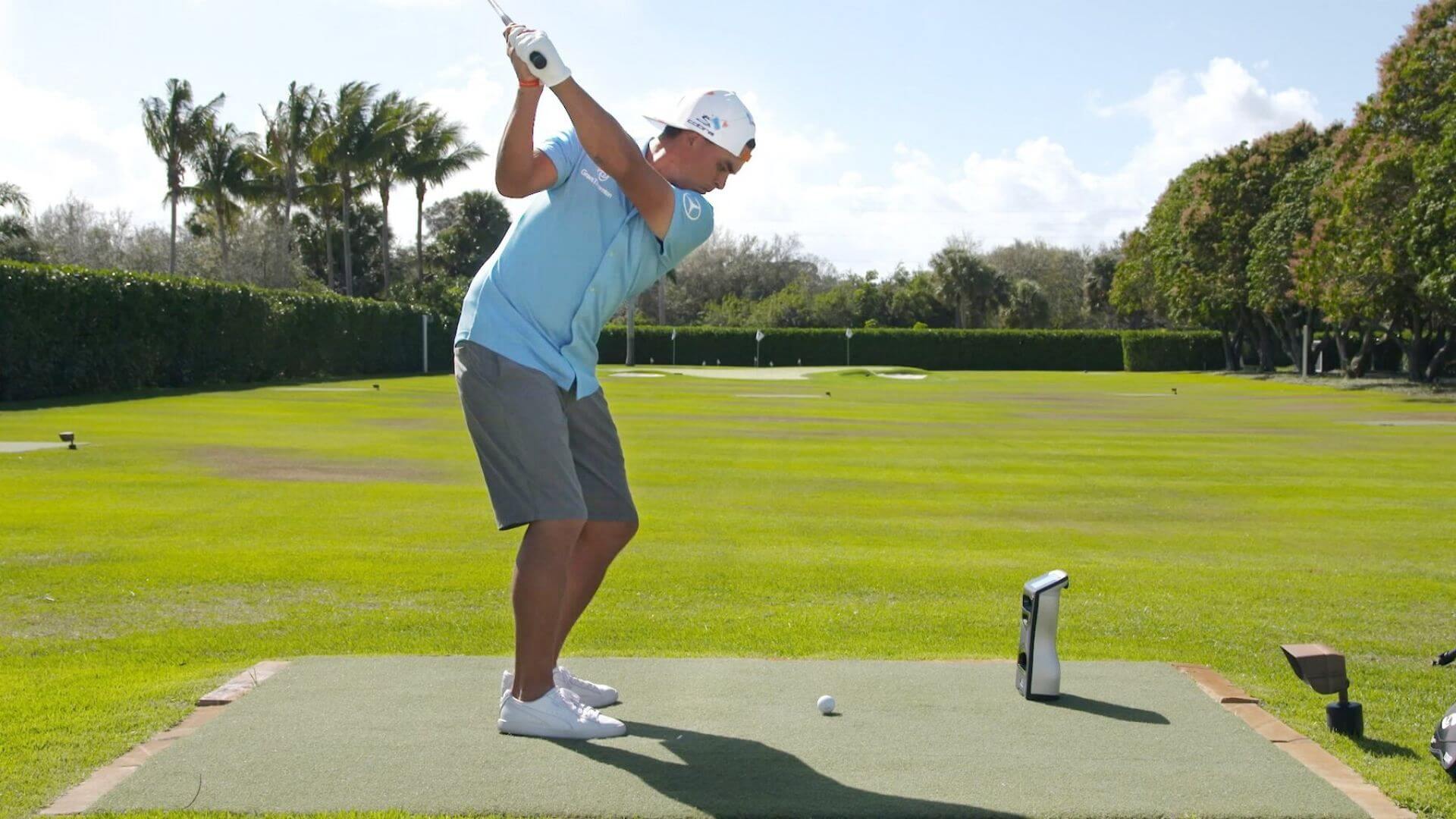 GCQuad launch monitor with rickie fowler