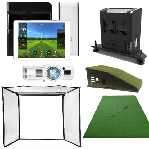 included in skytrak golf simulator flex space package