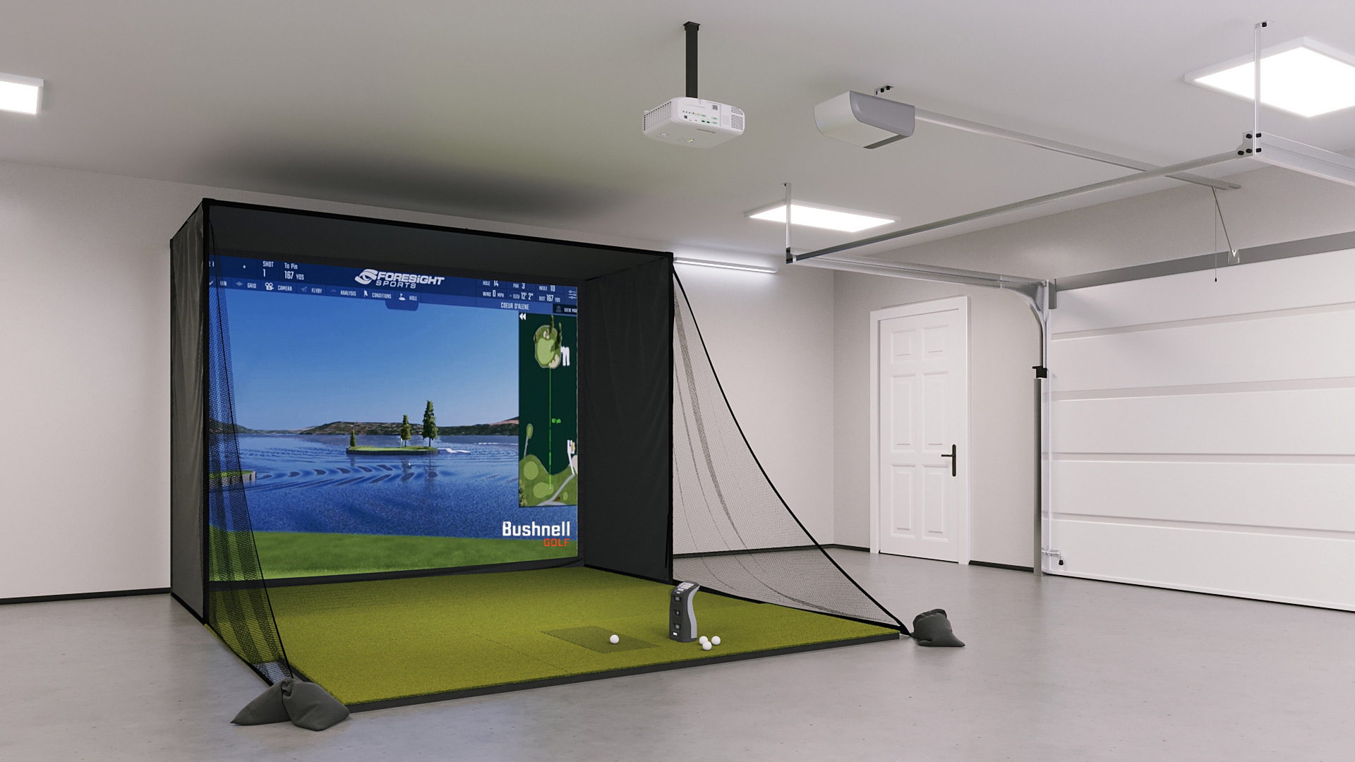 Bushnell Launch Pro SIG10 Golf Simulator Package