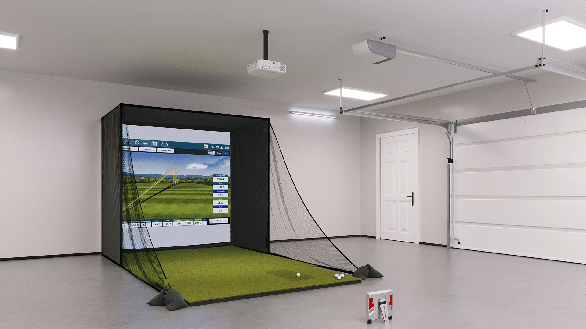 X3 SIG8 Golf Simulator Package 45°