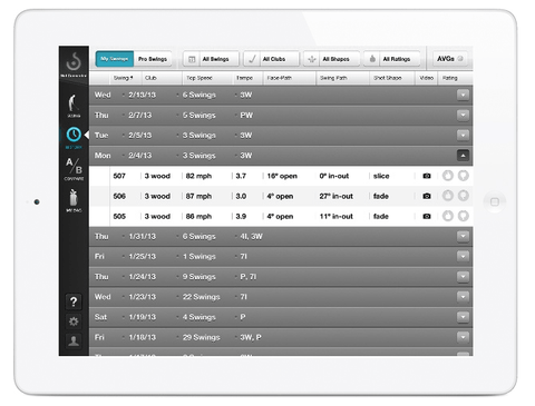 Swingbyte Track your swing history