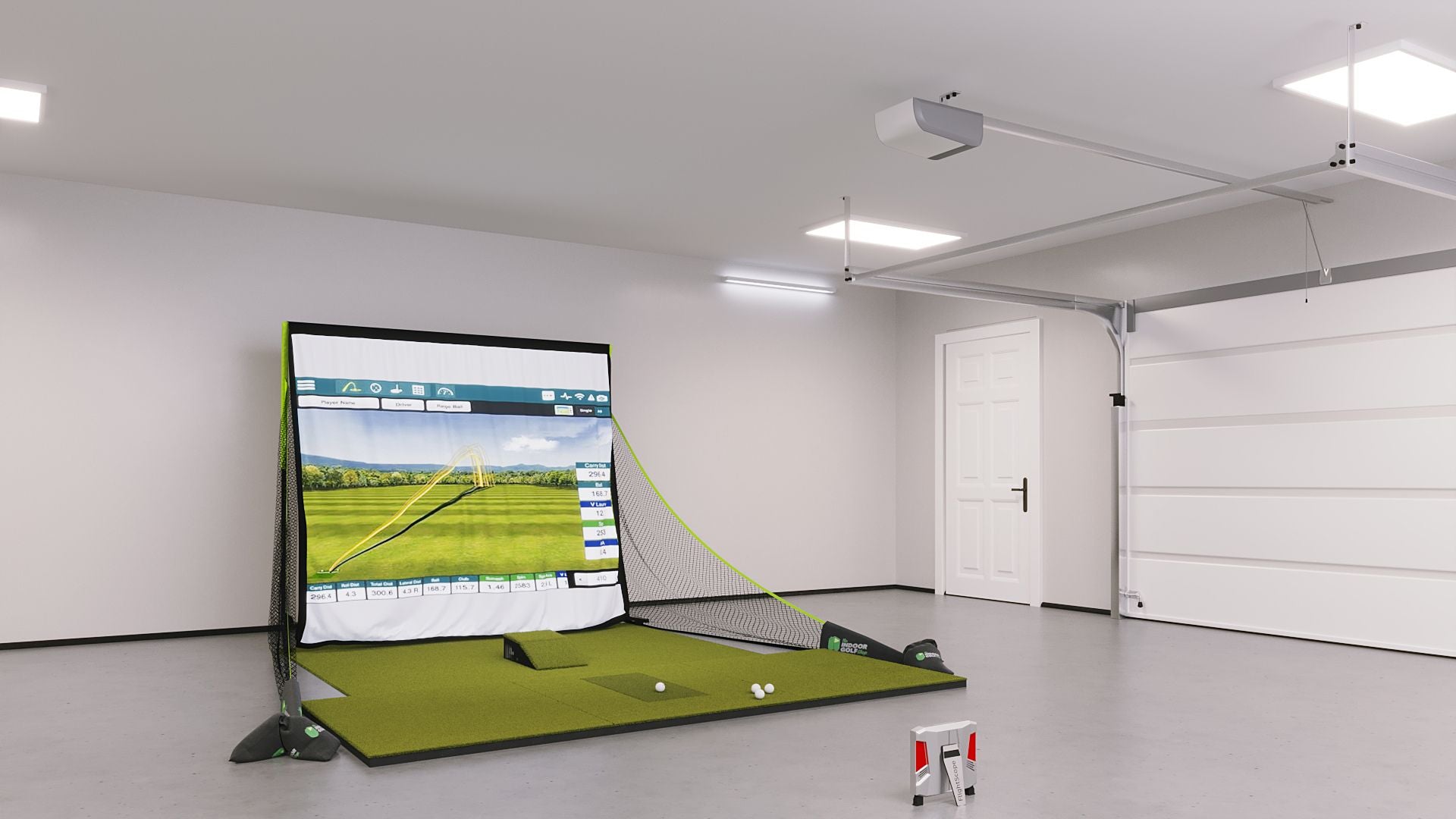 FlightScope X3 Bronze Golf Simulator Package with SIGPRO 4x10 Golf Mat