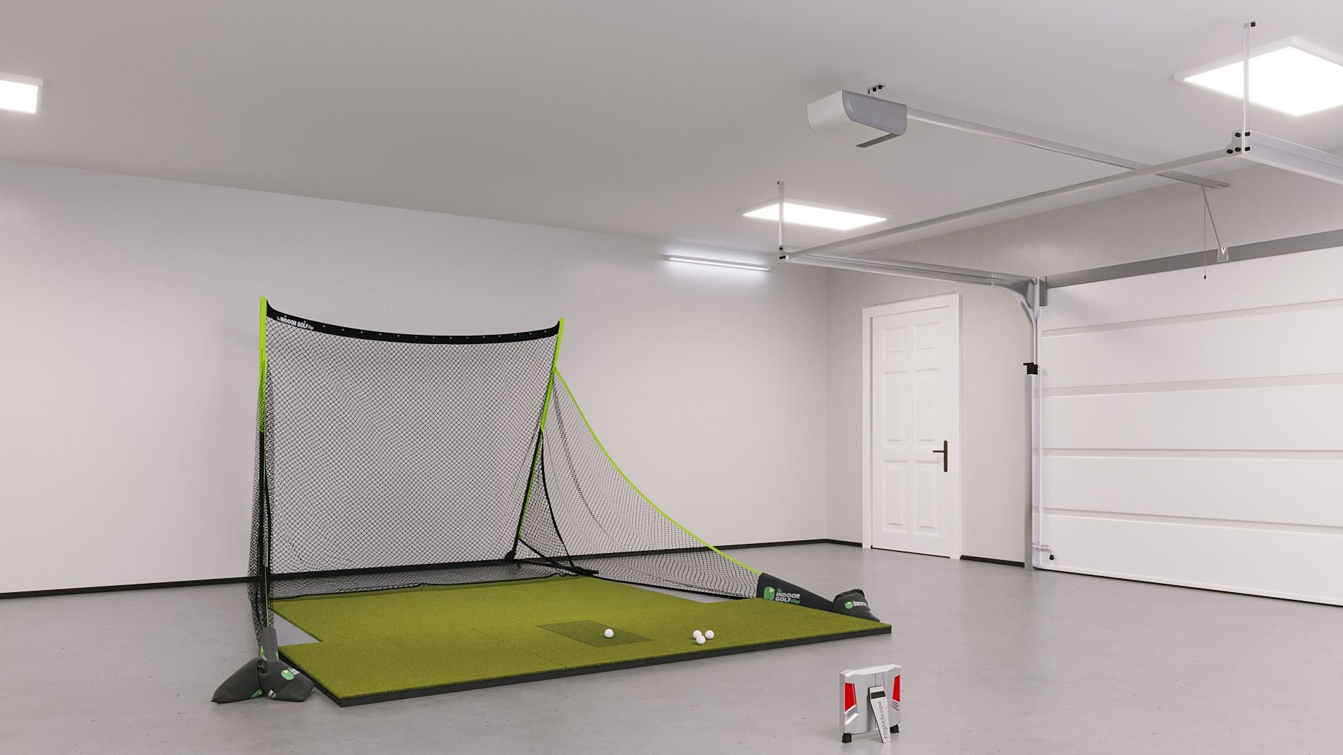 FlightScope X3 Training Golf Simulator Package with SIGPRO 4' x 10' Golf Mat