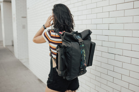 custom rolltop backpack