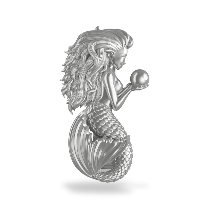 This is a charm that fits ZOX single wristbands, lanyards and hoodie strings only. It is made from stainless steel and is silver in color.  The design is a mermaid from the profile.