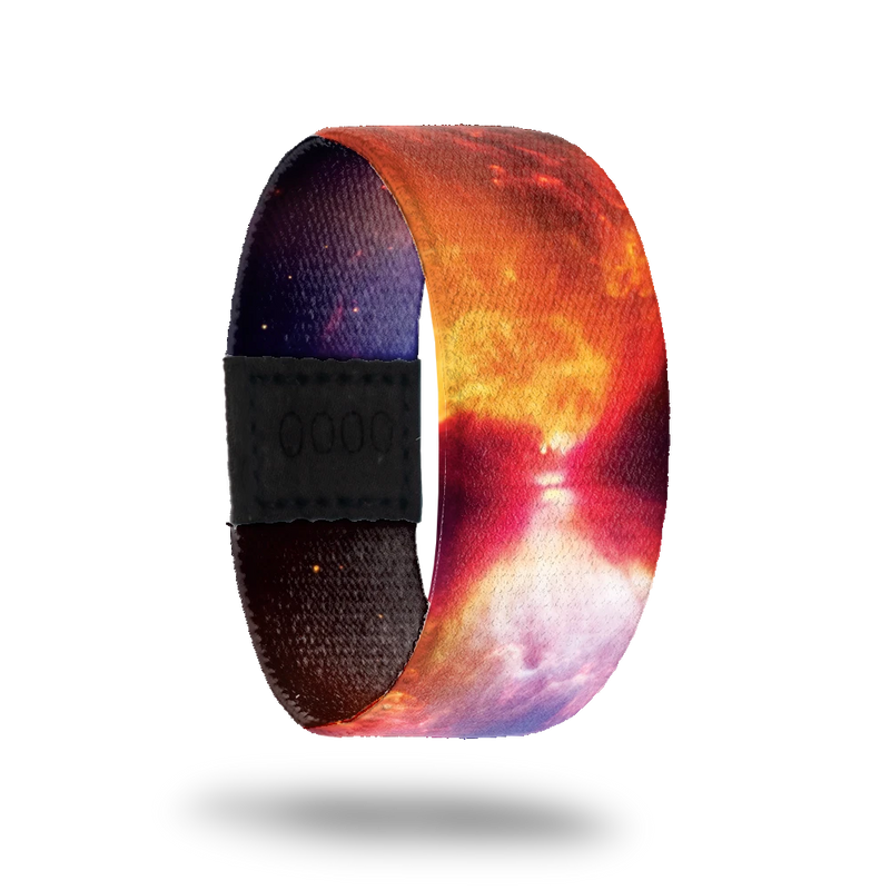 Part of the Nebula collection. Bright orange, pink and purple galaxy image.