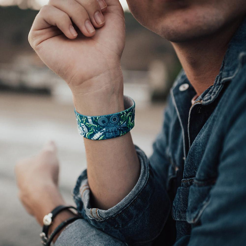 Lifestyle image close up of Cinephile on someone's wrist