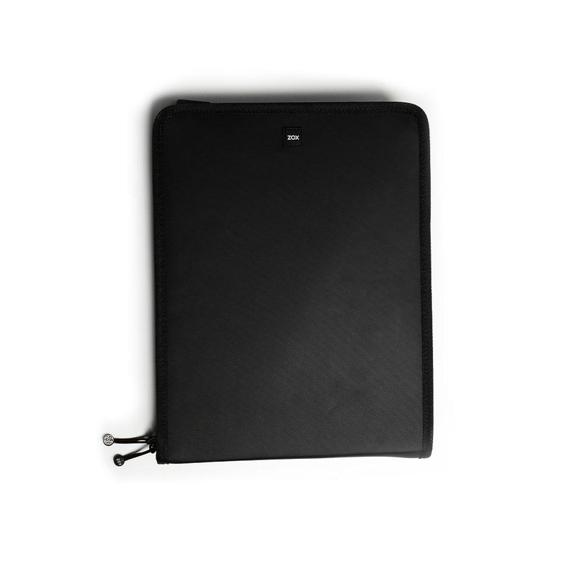 A product image showing a closed document holder that is an accordian style binder 