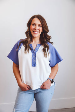 Charlotte Top-Cobalt