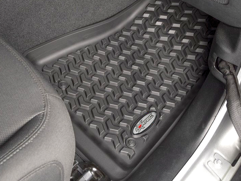 Fortec Custom Molded Floor Liners By Rugged Ridge In Black For 18