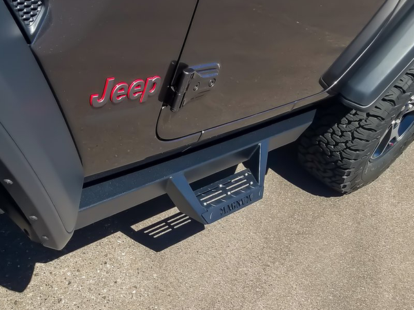 ICI Magnum RT Side Steps, Textured Black for 18-up Jeep Wrangler JL & –  FORTEC4x4