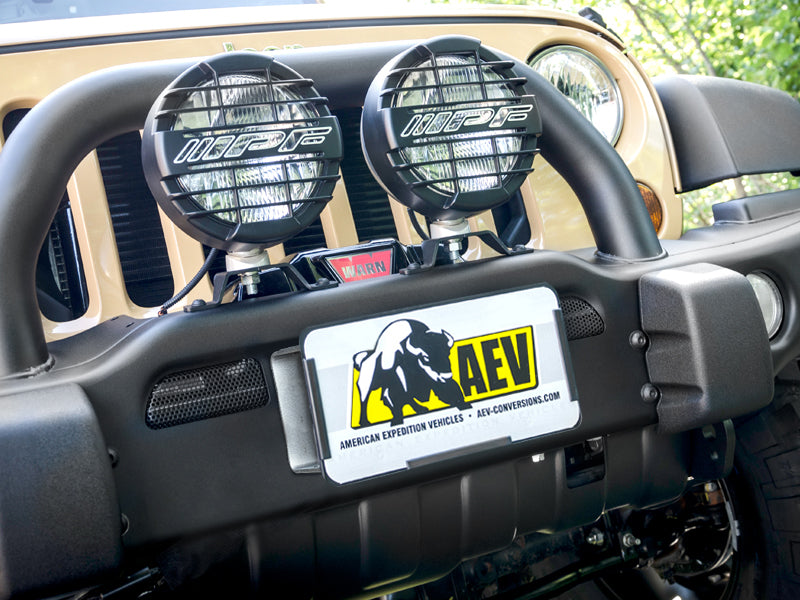 AEV Roller Fairlead License Plate Mount Kit for 07-18 Jeep Wrangler JK –  FORTEC4x4