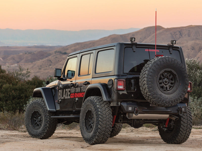 GO RHINO Rockline Rear Stubby Bumper for 18-up Jeep Wrangler JL – FORTEC4x4