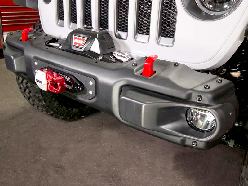 JCR OFFROAD Steel Bumper Winch Plate, Textured Black for 18-up Jeep Wr –  FORTEC4x4