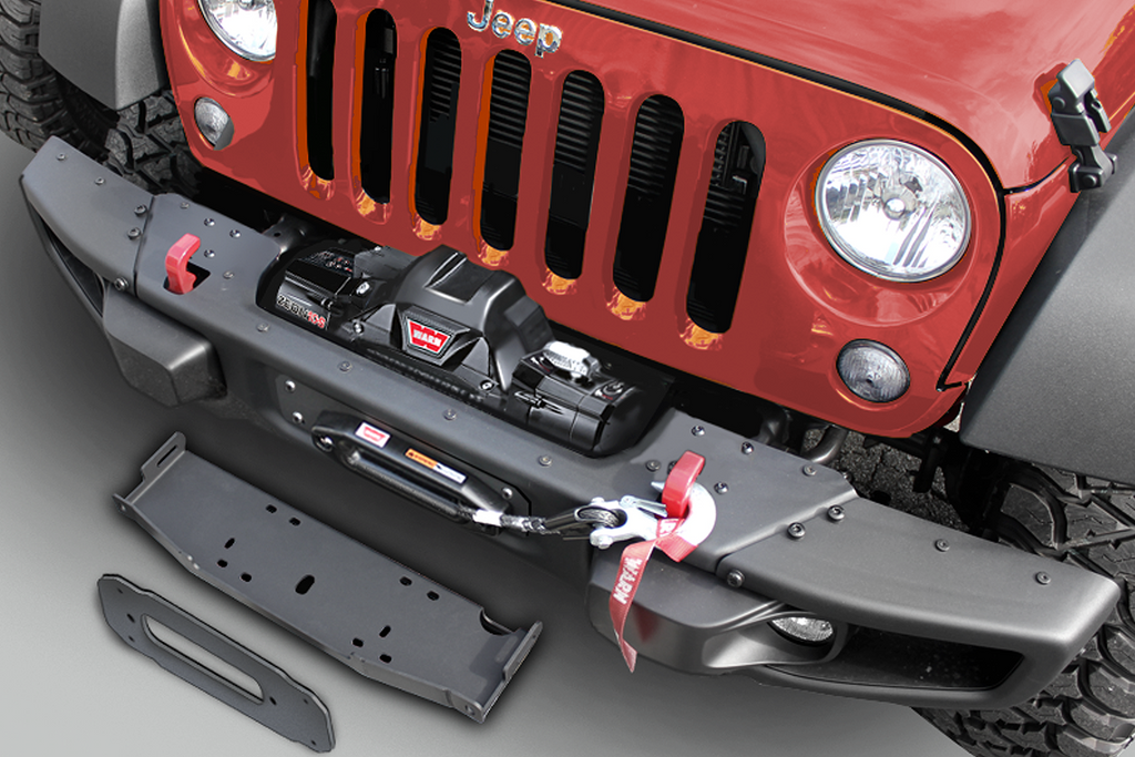 MAXIMUS-3 Winch Mounting Plate for 07-18 Jeep Wrangler JK & JK Unlimit –  FORTEC4x4