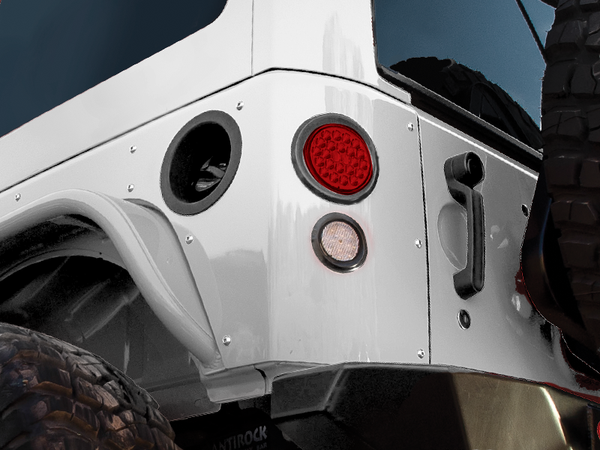 POISON SPYDER 4” Round LED Tail Light Kit & Back-up Lights Poison Spyd –  FORTEC4x4
