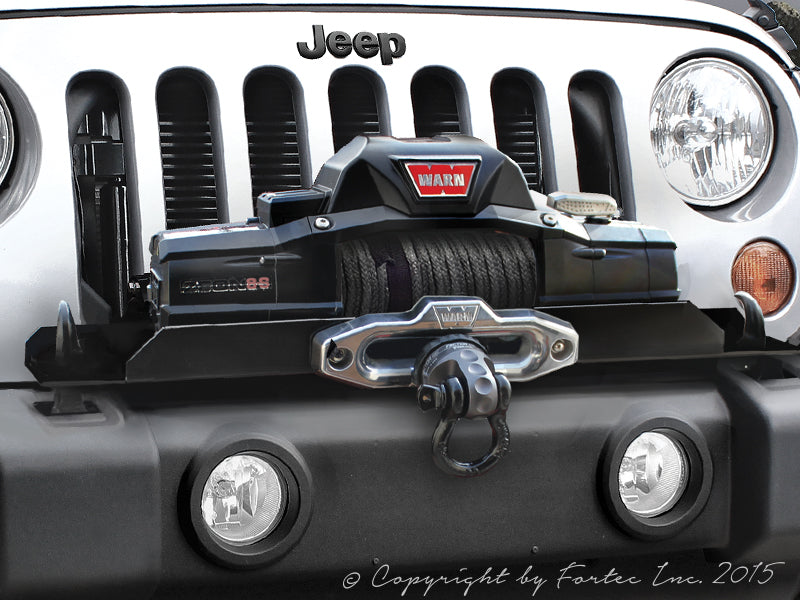 WARN Winch Mounting Plate for 07-18 Jeep Wrangler JK & JK Unlimited OE –  FORTEC4x4