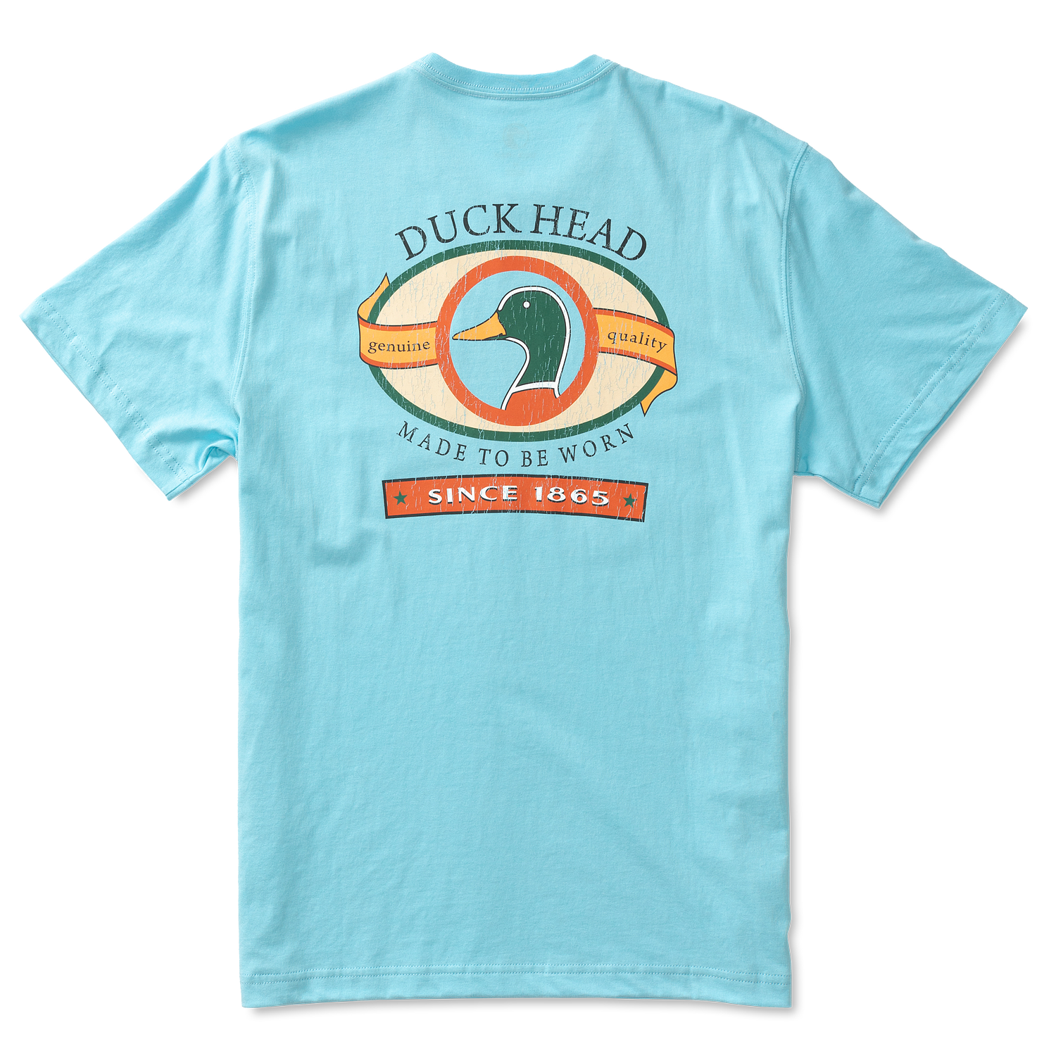 Wood Duck Short Sleeve T-Shirt - Azure Blue