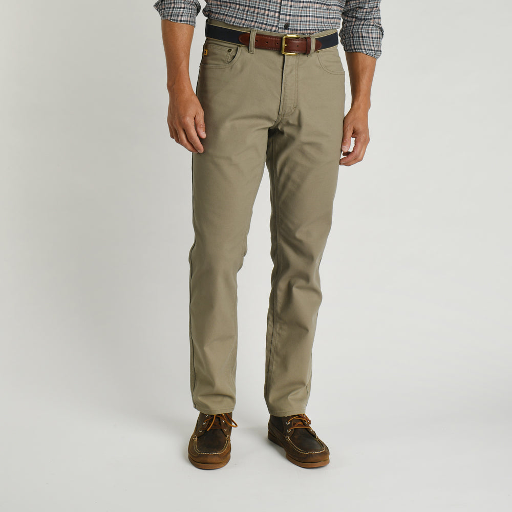 Waller Moleskin Five-Pocket - Dark Khaki – Duck Head